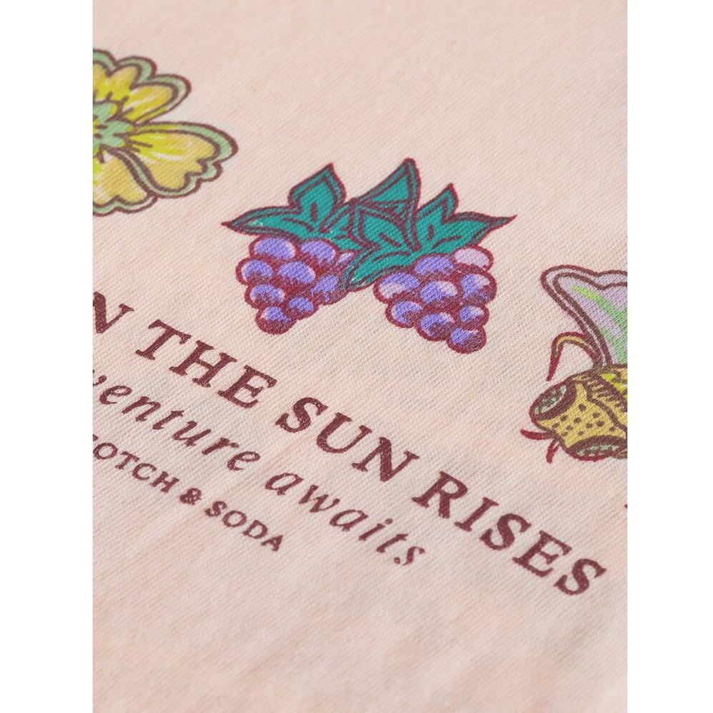Slim-Fit Artwork T-Shirt - Peach