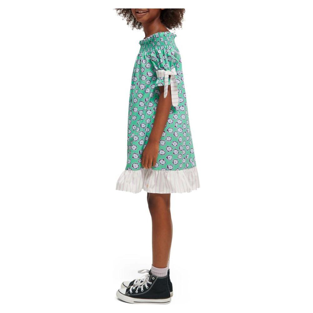All-Over Printed Off-Shoulder Dress