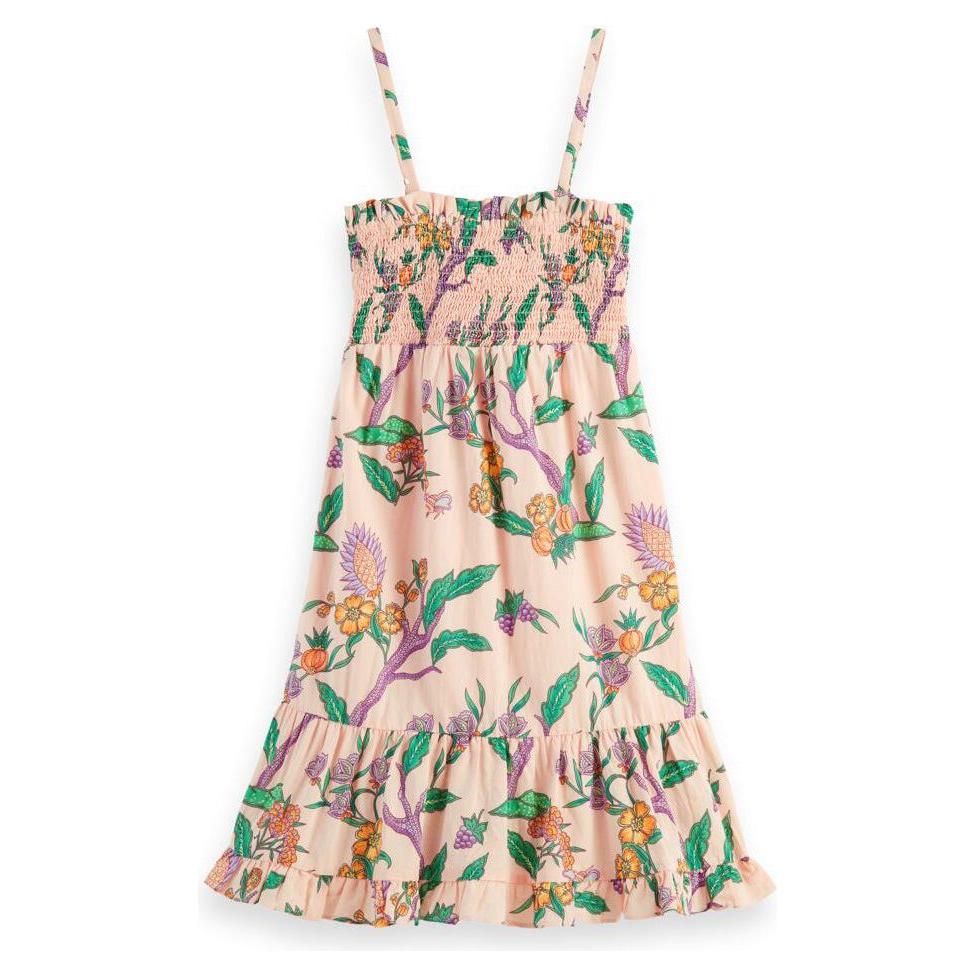 All-Over Printed Smock Detail Dress