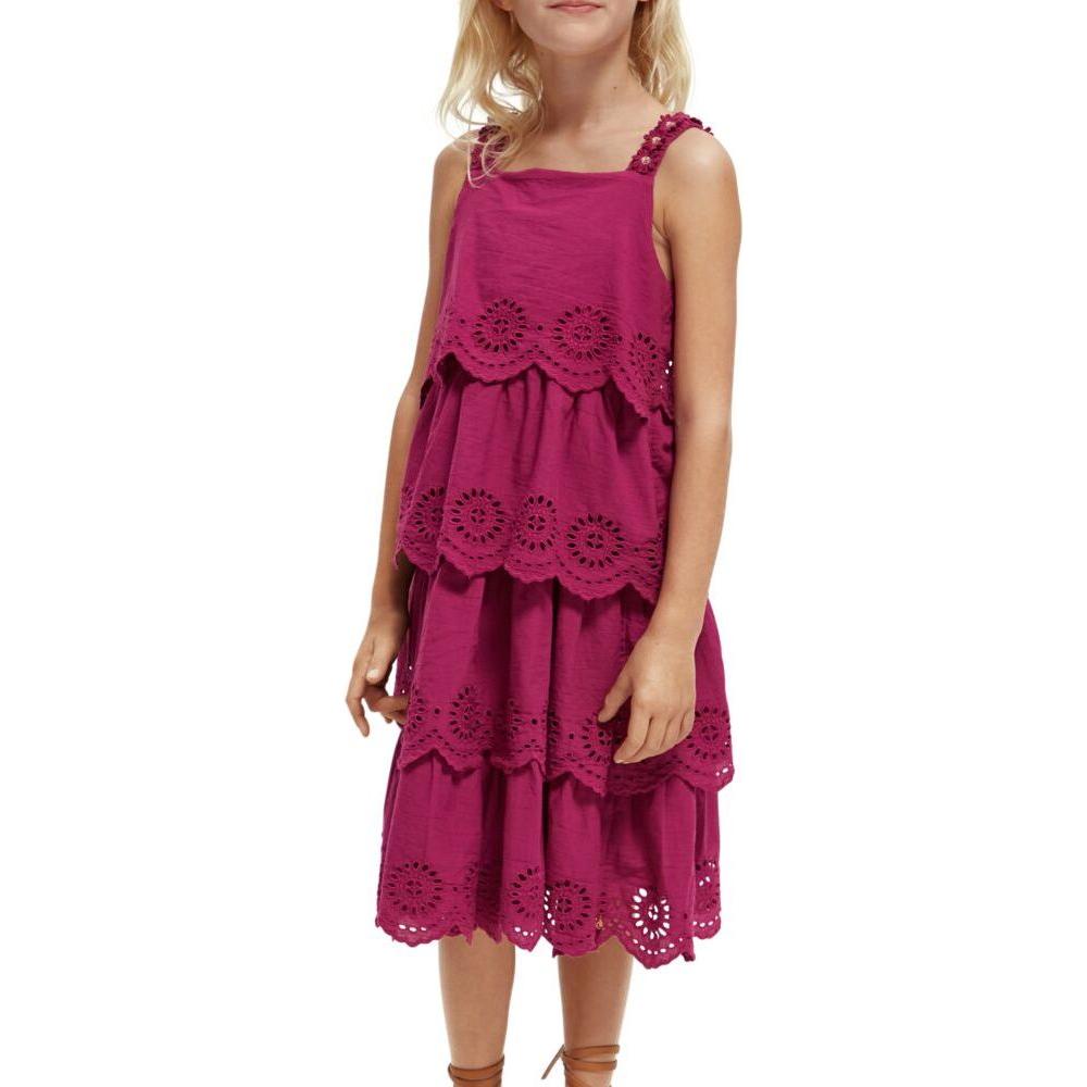 Layered Broderie Anglaise Midi Dress