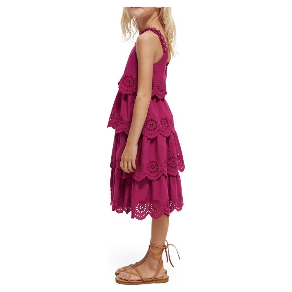 Layered Broderie Anglaise Midi Dress