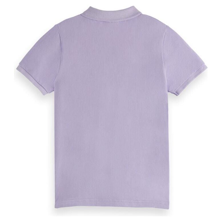 Garment-Dyed Short-Sleeved Polo - Lilac