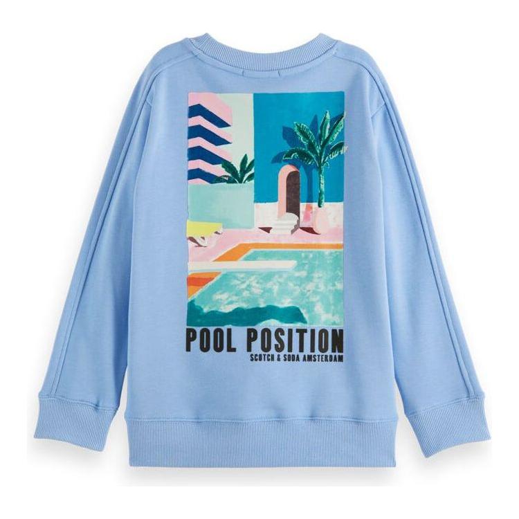 Crewneck Artwork Sweat - Cornflower