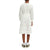 Long-Sleeved Organic Cotton Midi Dress - Off White