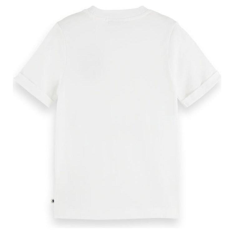 Slim Fit Floral-Embroidered T-Shirt - White