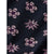 Long-Sleeved Printed Midi Dress - Night Patchwork Flower