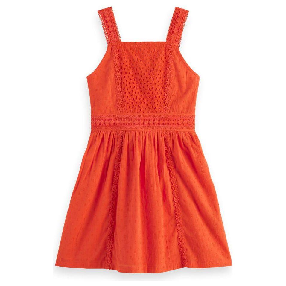 Broderie Anglaise Tape Detail Dress