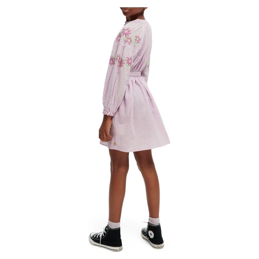 Long-Sleeved Lightweight Flower Dress