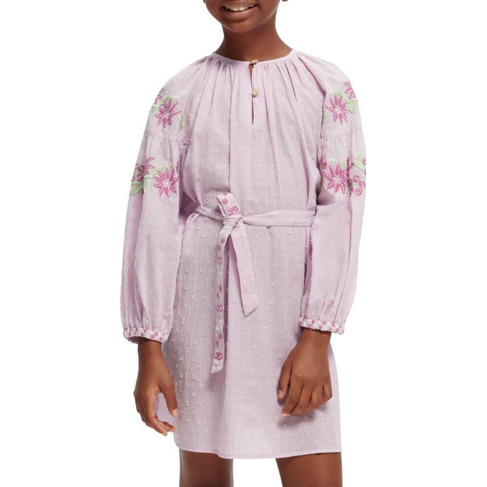 Long-Sleeved Lightweight Flower Dress