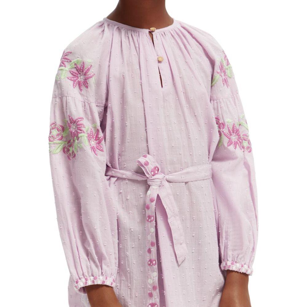 Long-Sleeved Lightweight Flower Dress
