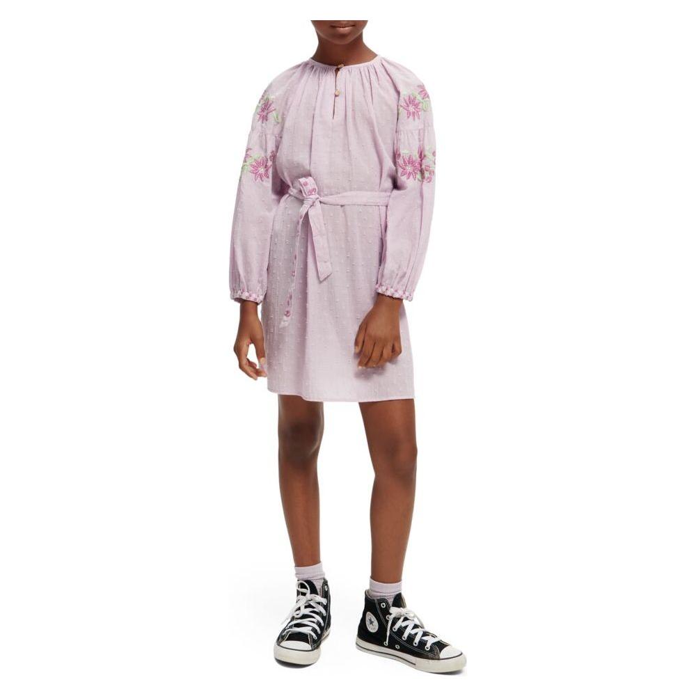 Long-Sleeved Lightweight Flower Dress