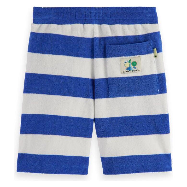 Yarn-Dyed Striped Towelling Short