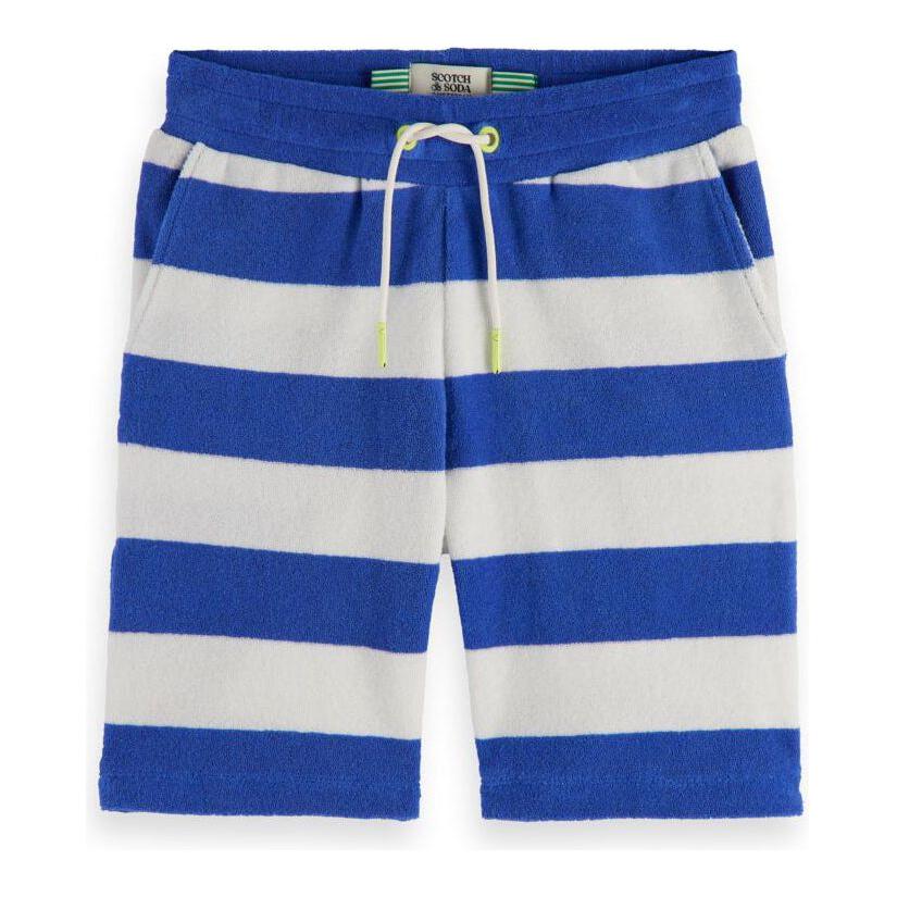Yarn-Dyed Striped Towelling Short