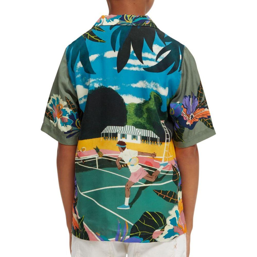 Tennis Placement Print Shirt