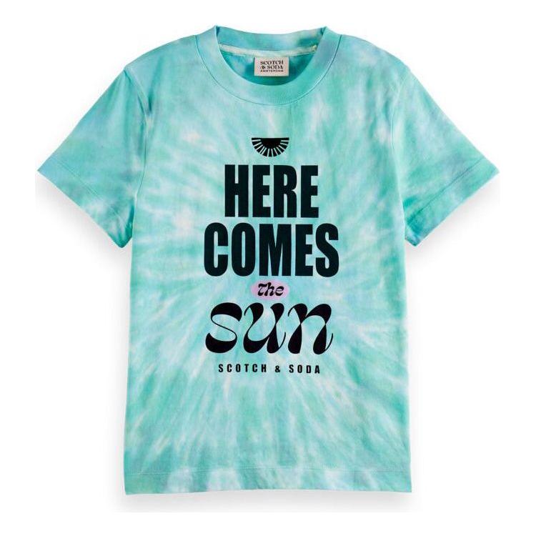 Relaxed-Fit Tie-Dye Artwork Tee