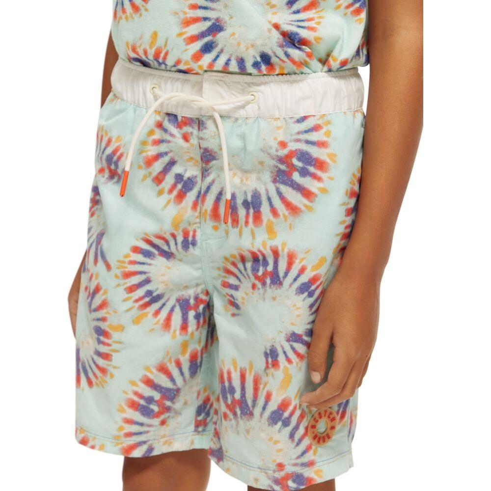 Mid Length - Tie Dye Print Swim
