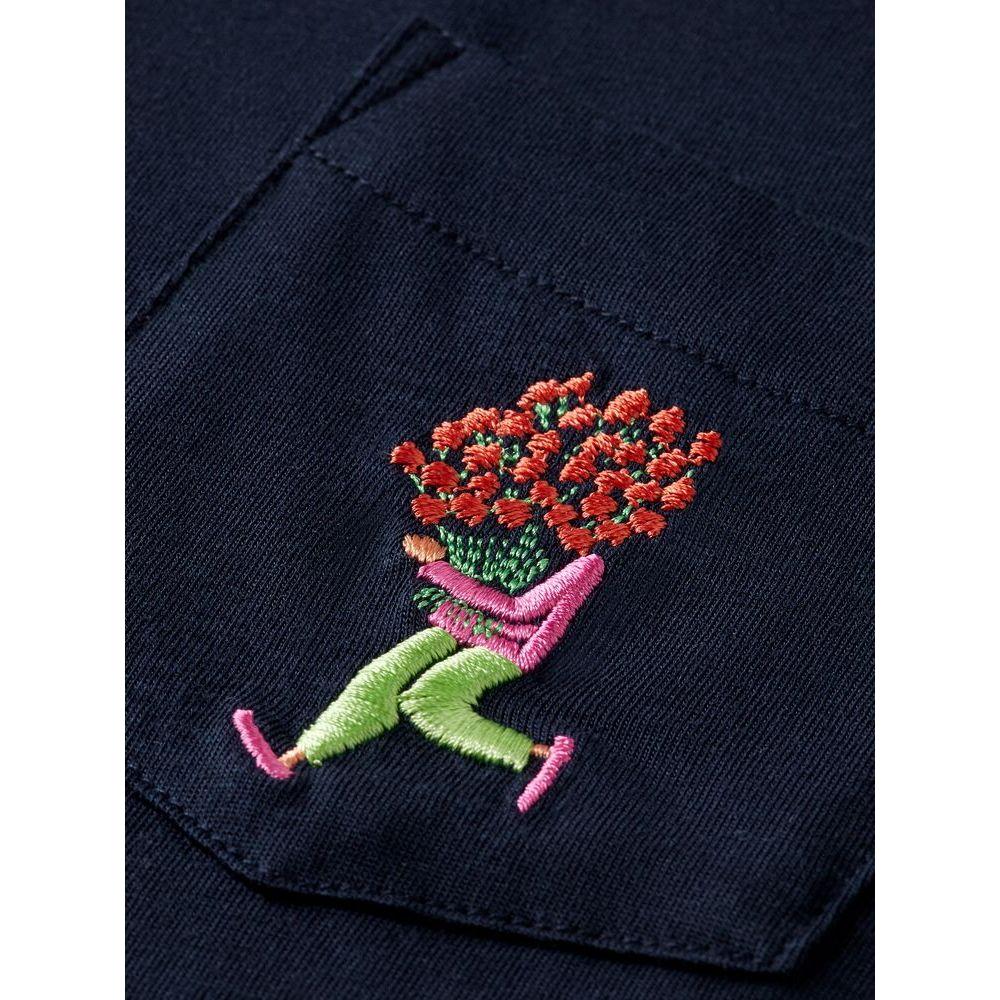 Regular Fit T-Shirt With Embroidered Artwork - Night