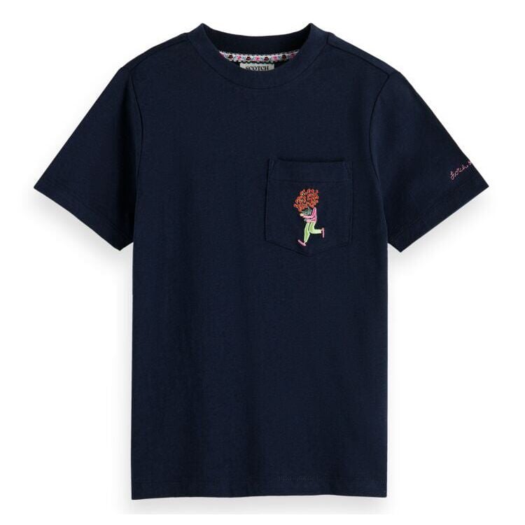 Regular Fit T-Shirt With Embroidered Artwork - Night