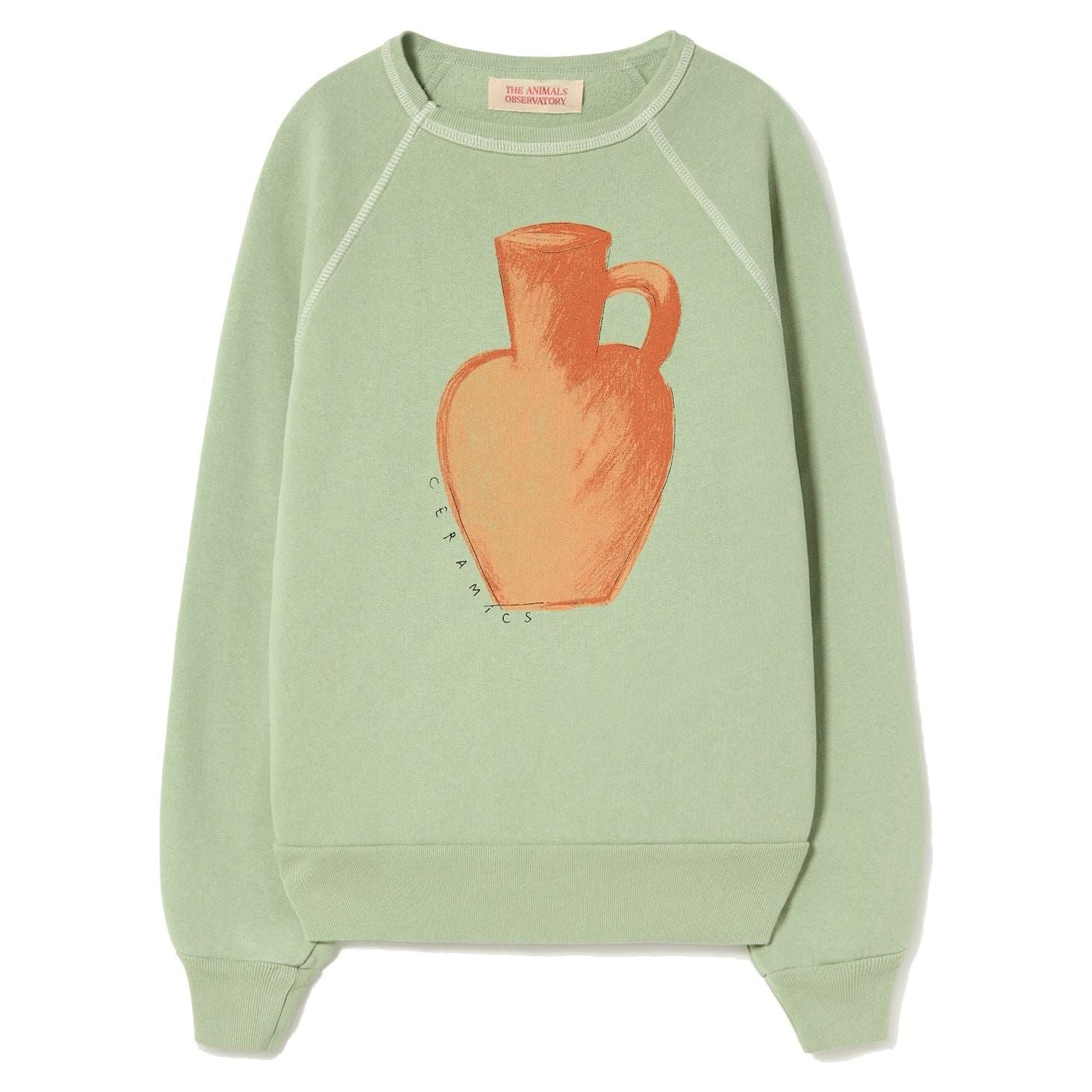 Shark Sweatshirt Soft Green