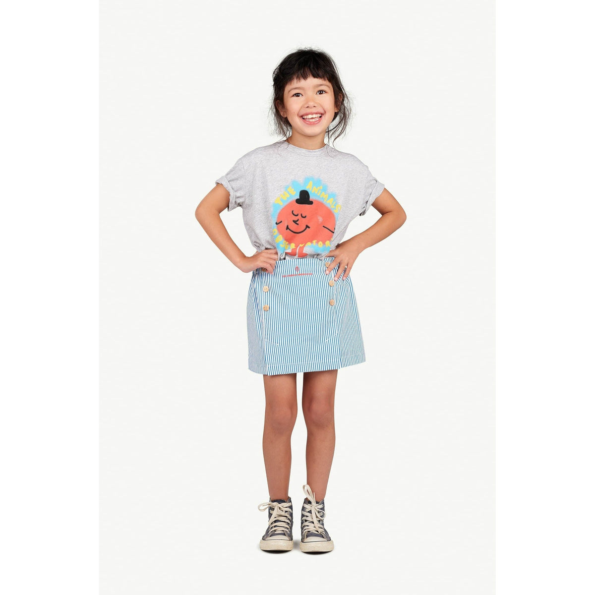 Rooster Kids T-Shirt - Grey