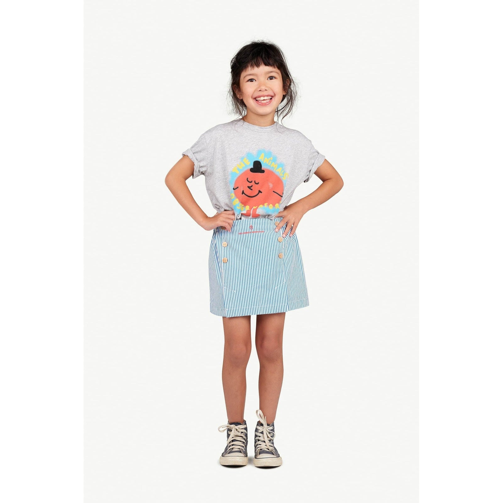 Rooster Kids T-Shirt - Grey