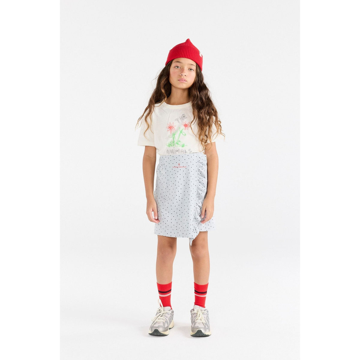 Flowers White Rooster T-Shirt