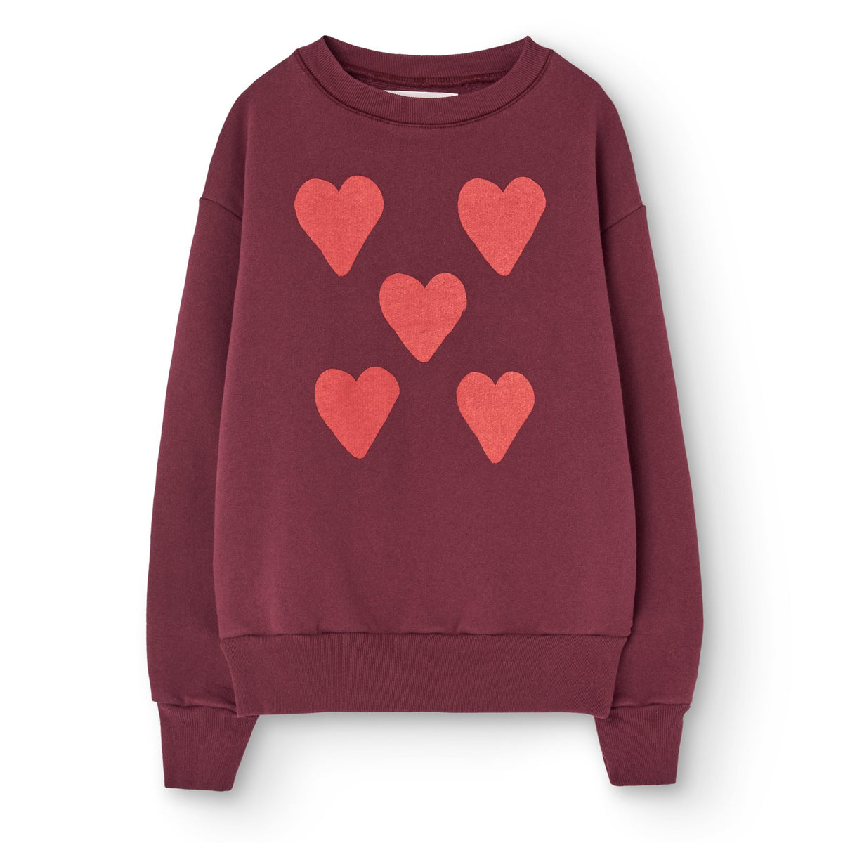 Hearts Browned Garnet Bear Sweatshirt