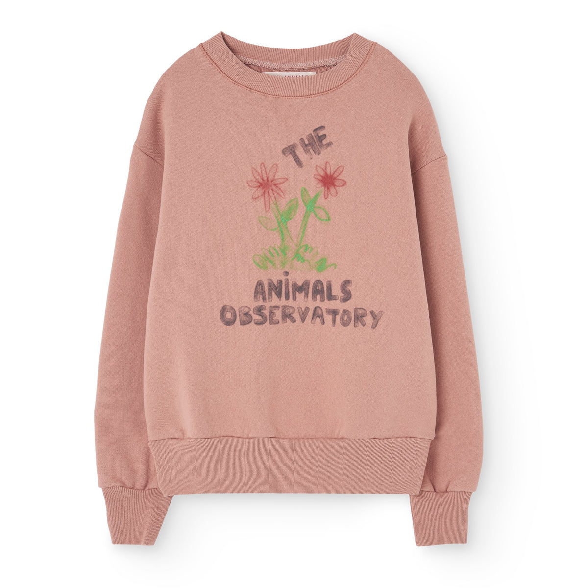 Flowers Dusty Coral Bear Sweatshirt