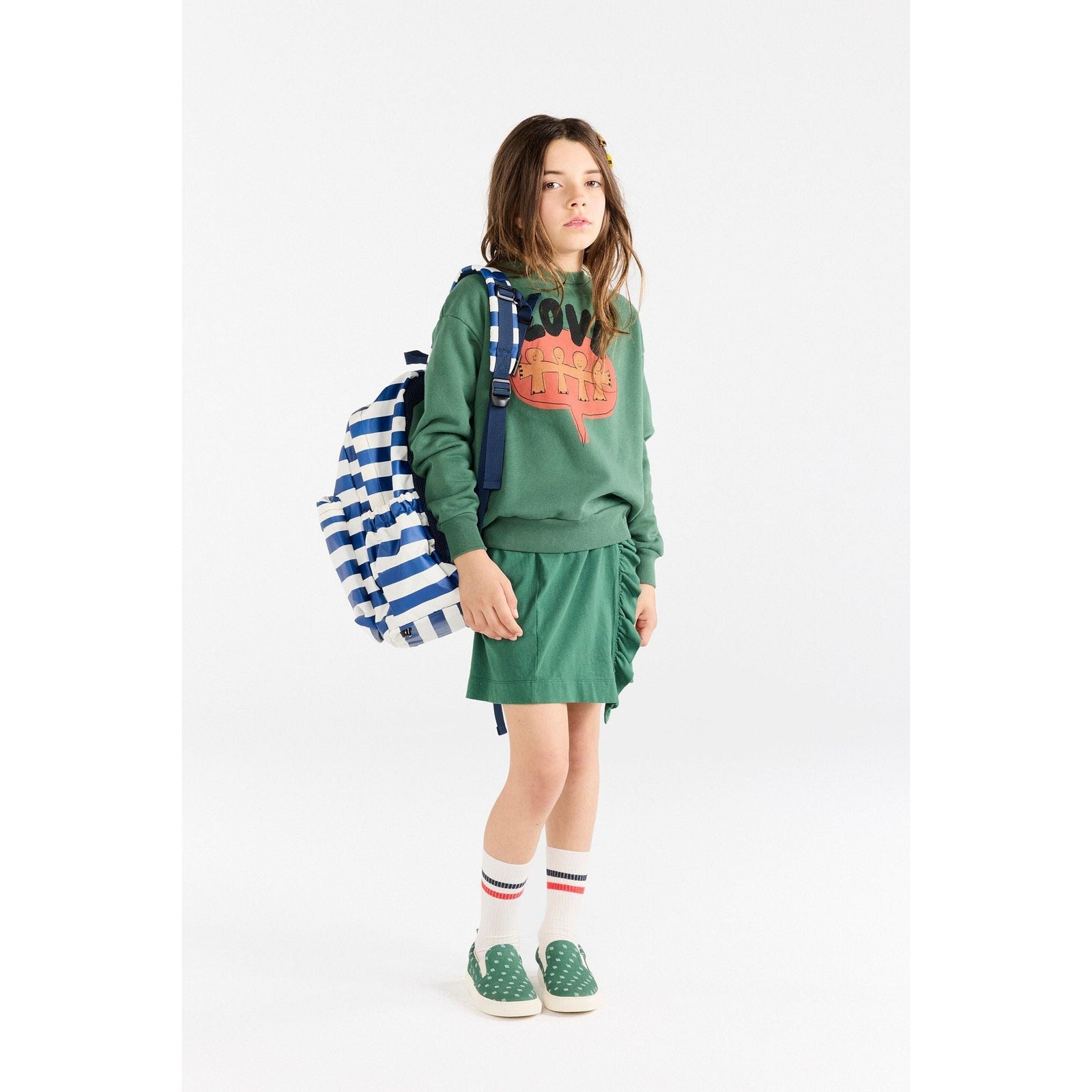 Love Green Bear Sweatshirt