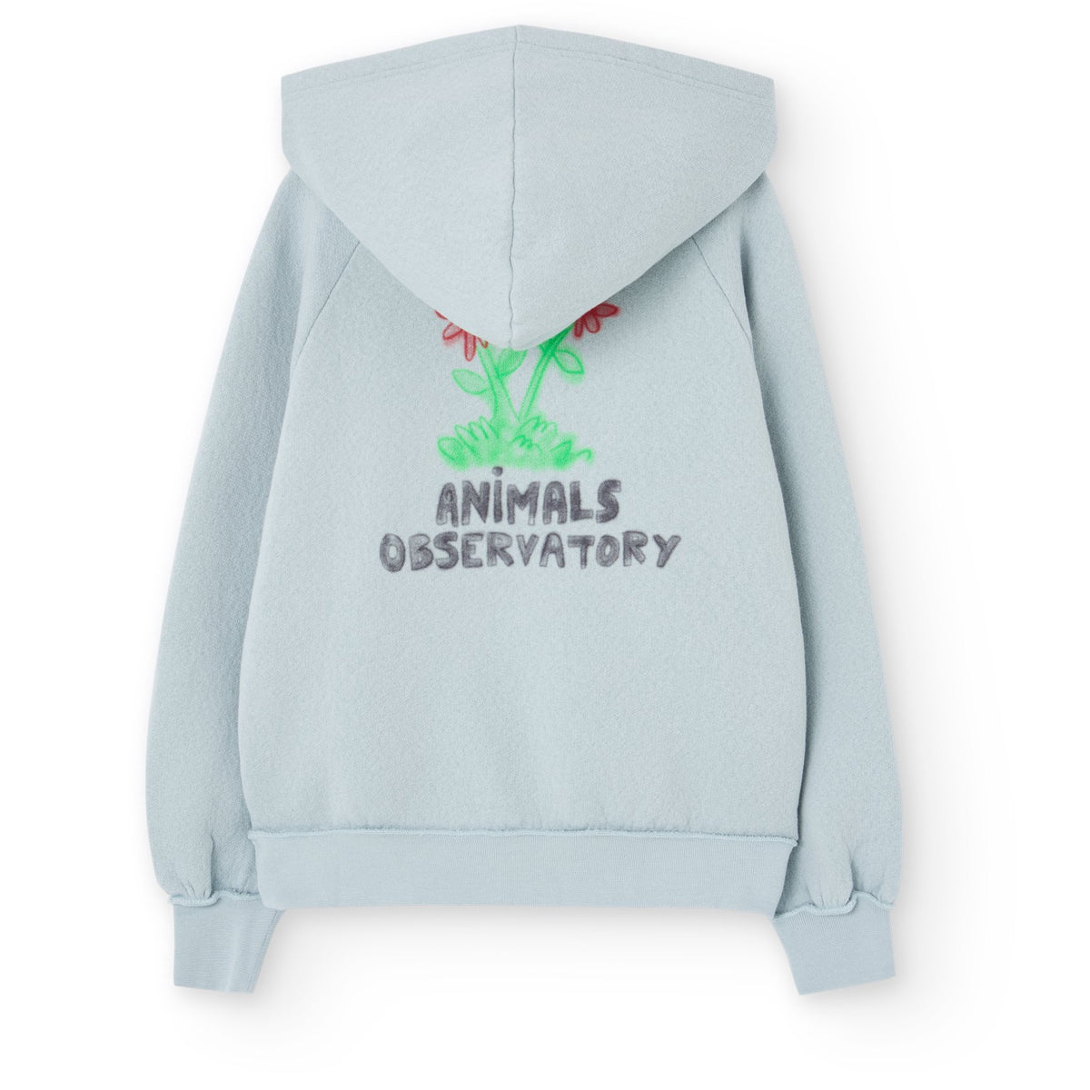 Flowers Blue Beaver Hoodie