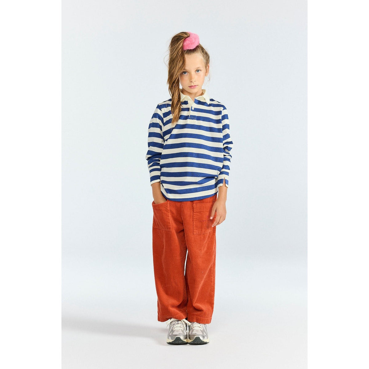 Stripes Navy Eel Polo Shirt