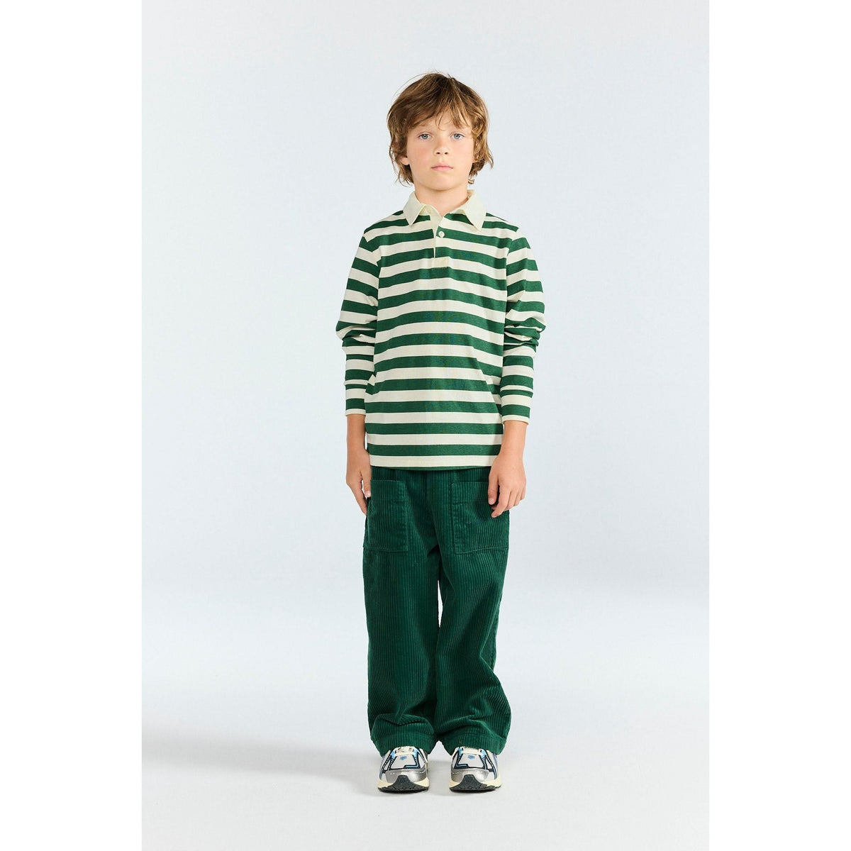 Stripes Green Eel Polo Shirt