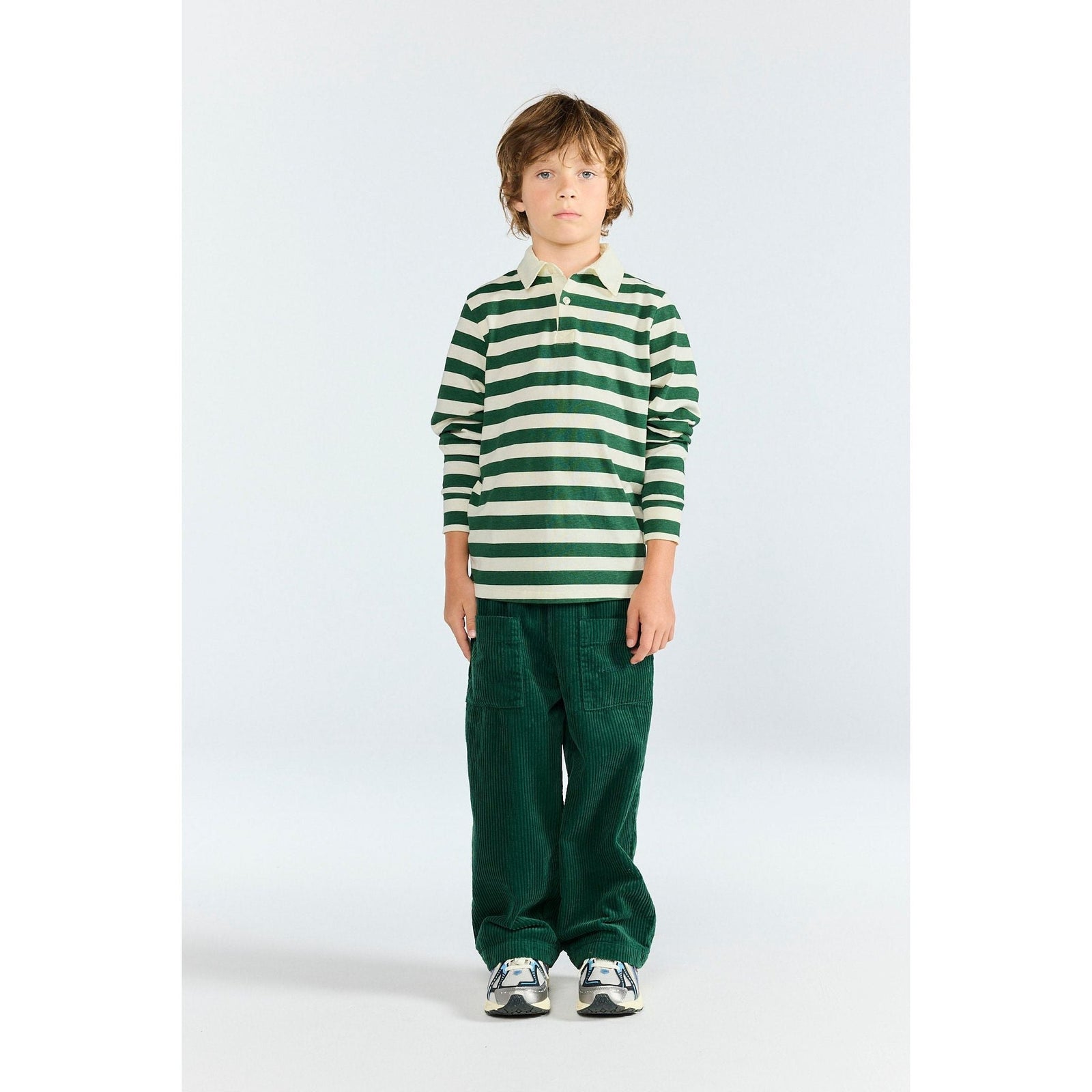 Stripes Green Eel Polo Shirt