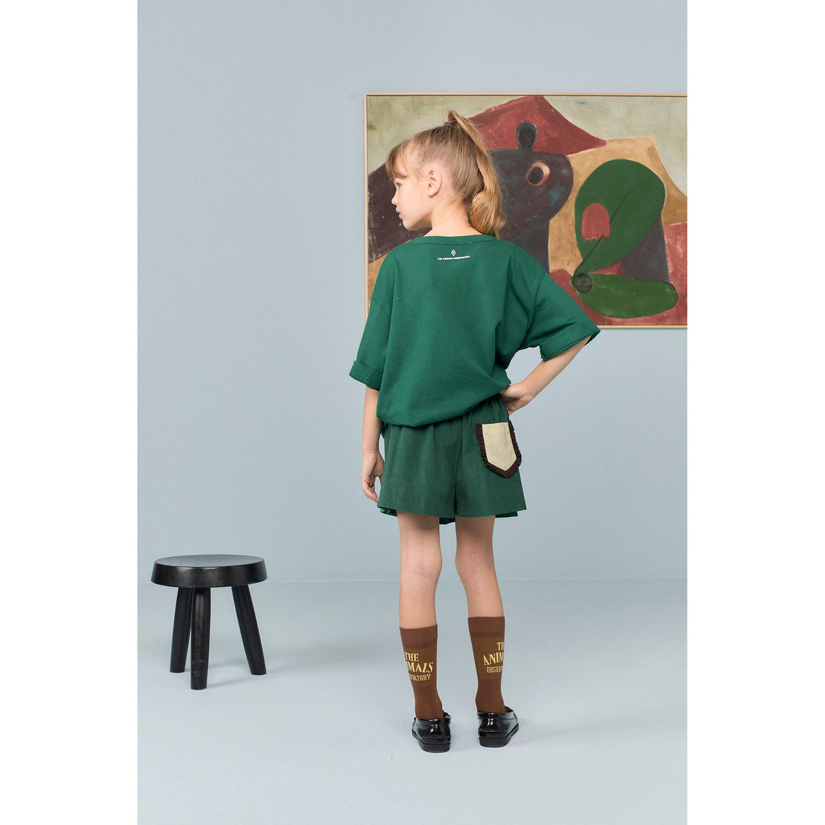 Collie Kid T-Shirt - Dark Green