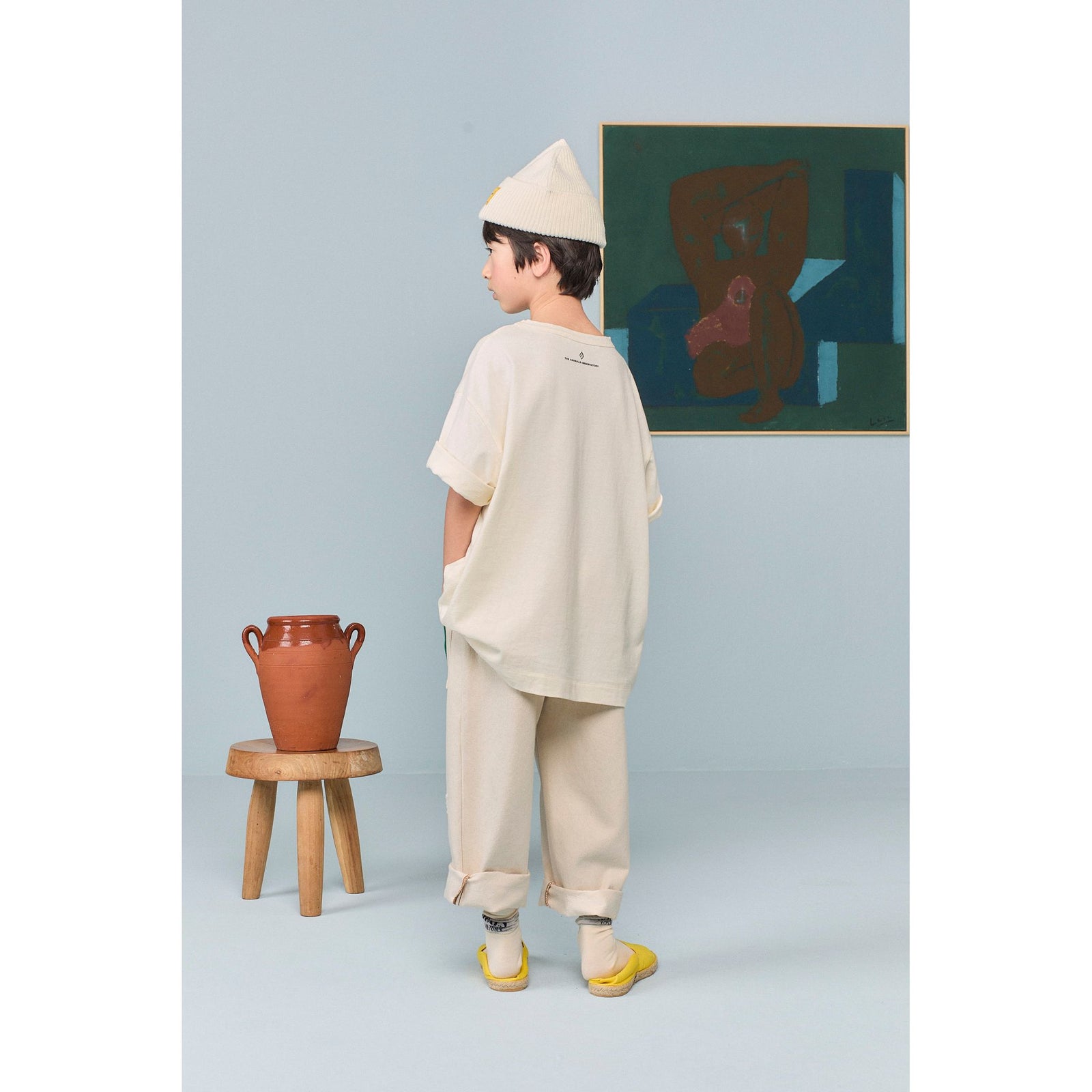 Collie Kid T-Shirt - Raw White