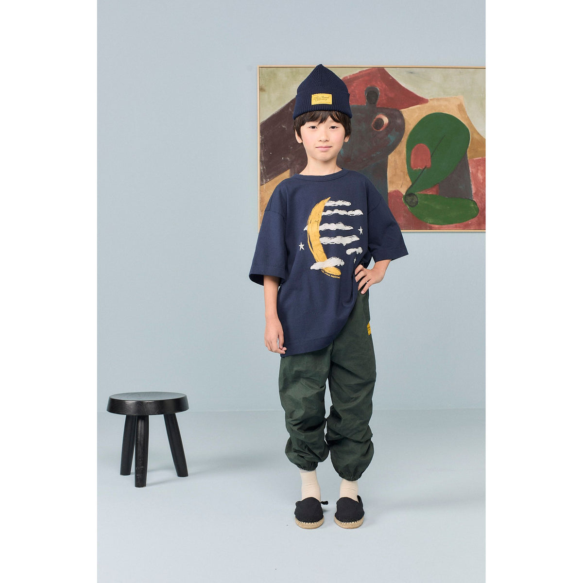 Collie Kid T-Shirt - Navy