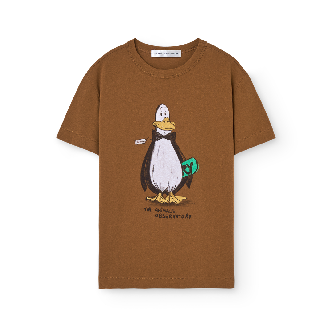 Rooster Kid T-Shirt - Brown