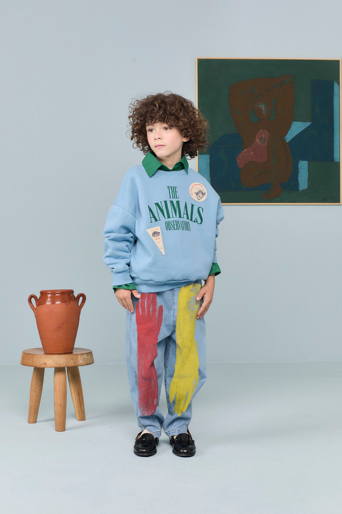 Killifish Warm Kid Sweatshirt - Dusty Blue
