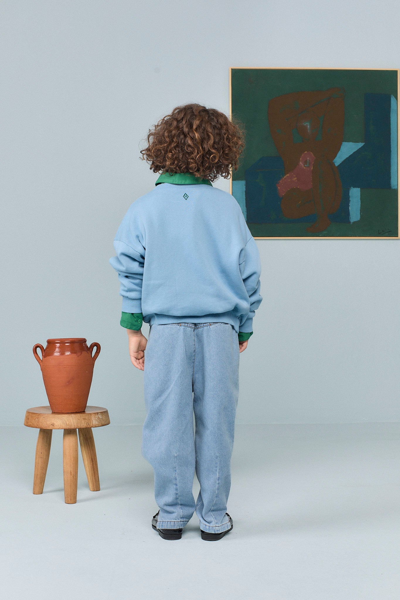 Killifish Warm Kid Sweatshirt - Dusty Blue