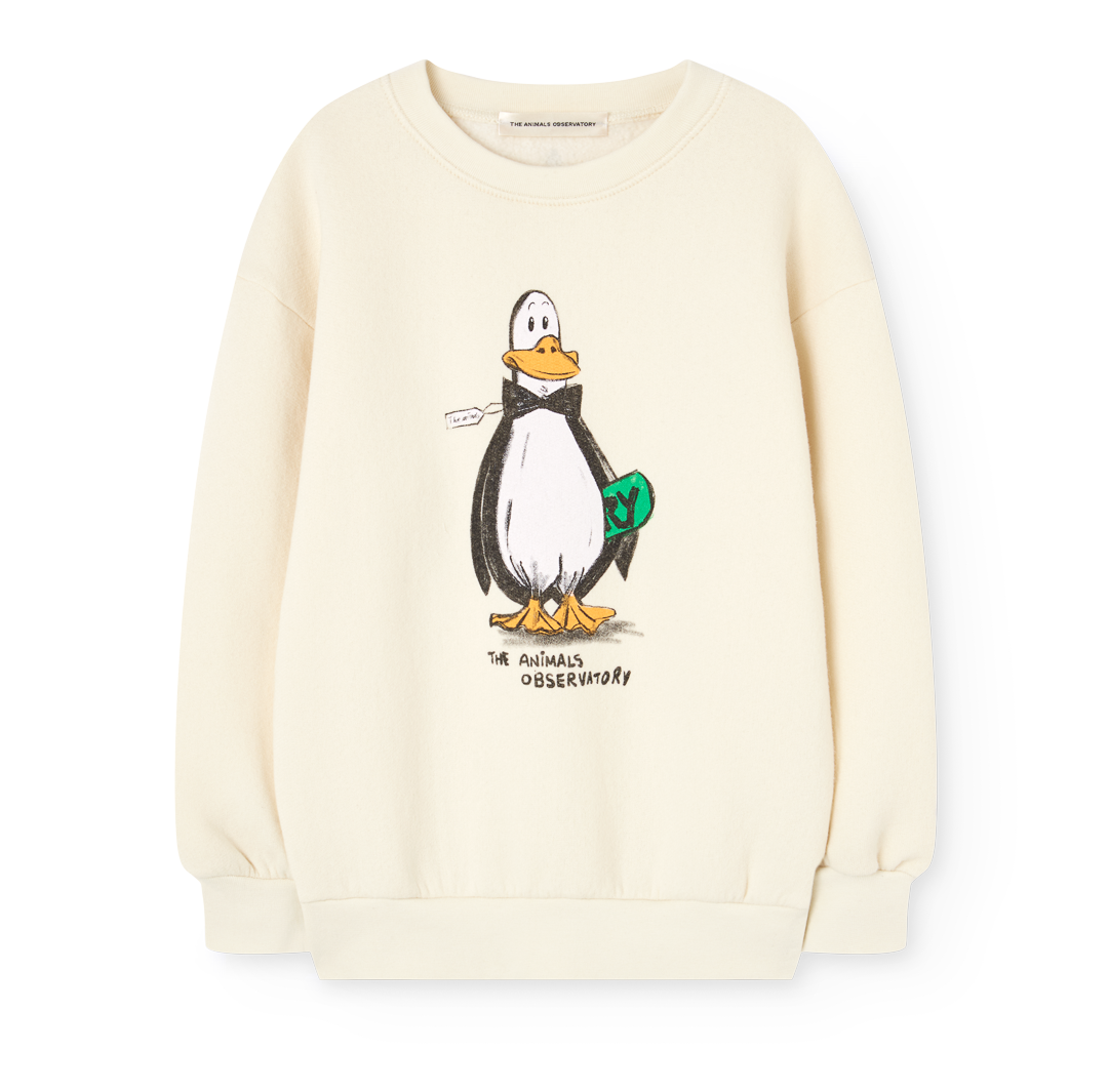 Bear Kid Sweatshirt - Raw White
