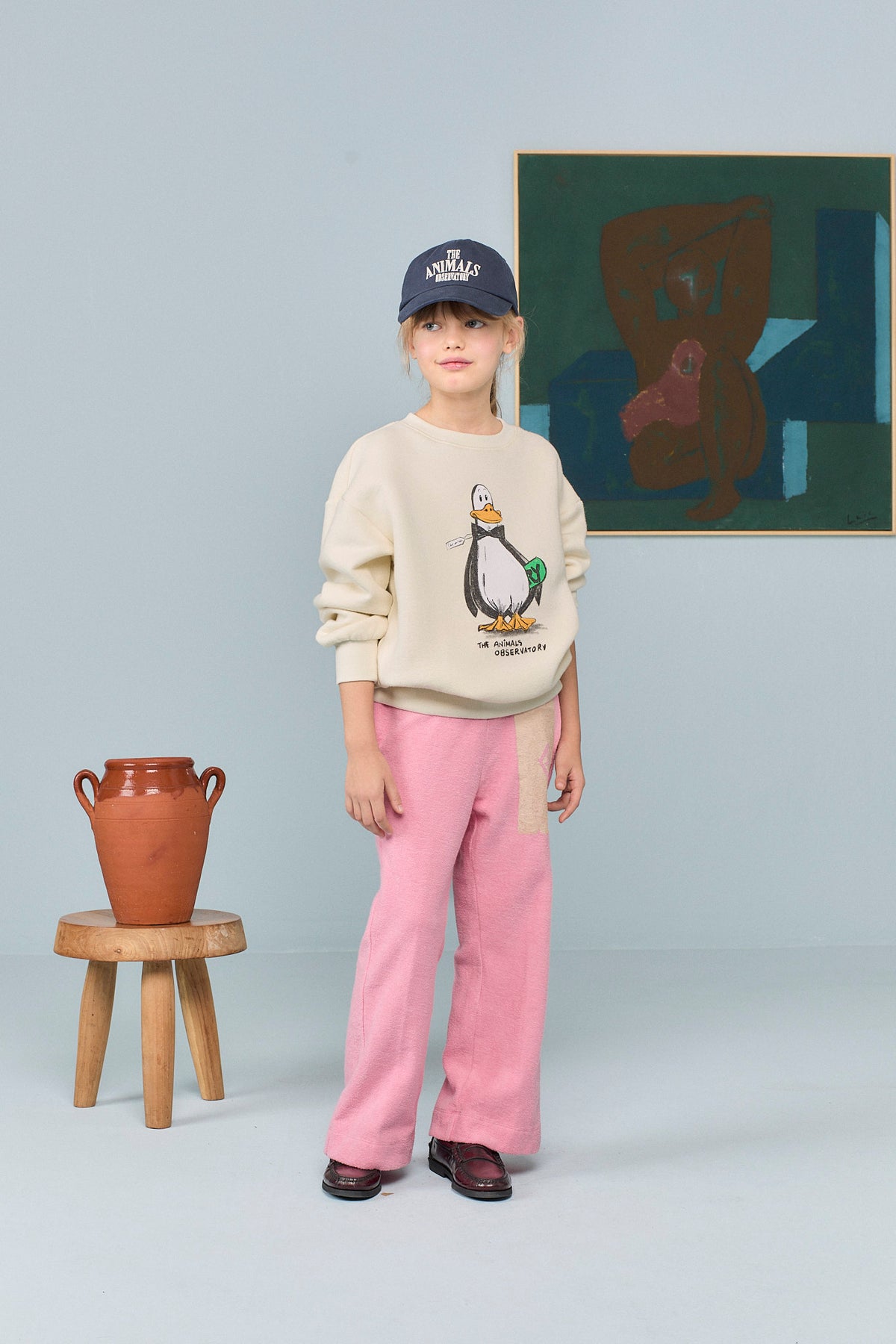 Bear Kid Sweatshirt - Raw White