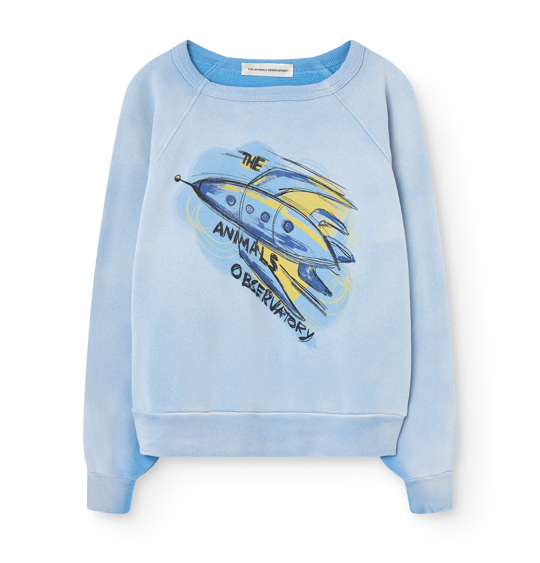 Shark Warm Kid Sweatshirt - Dusty Blue
