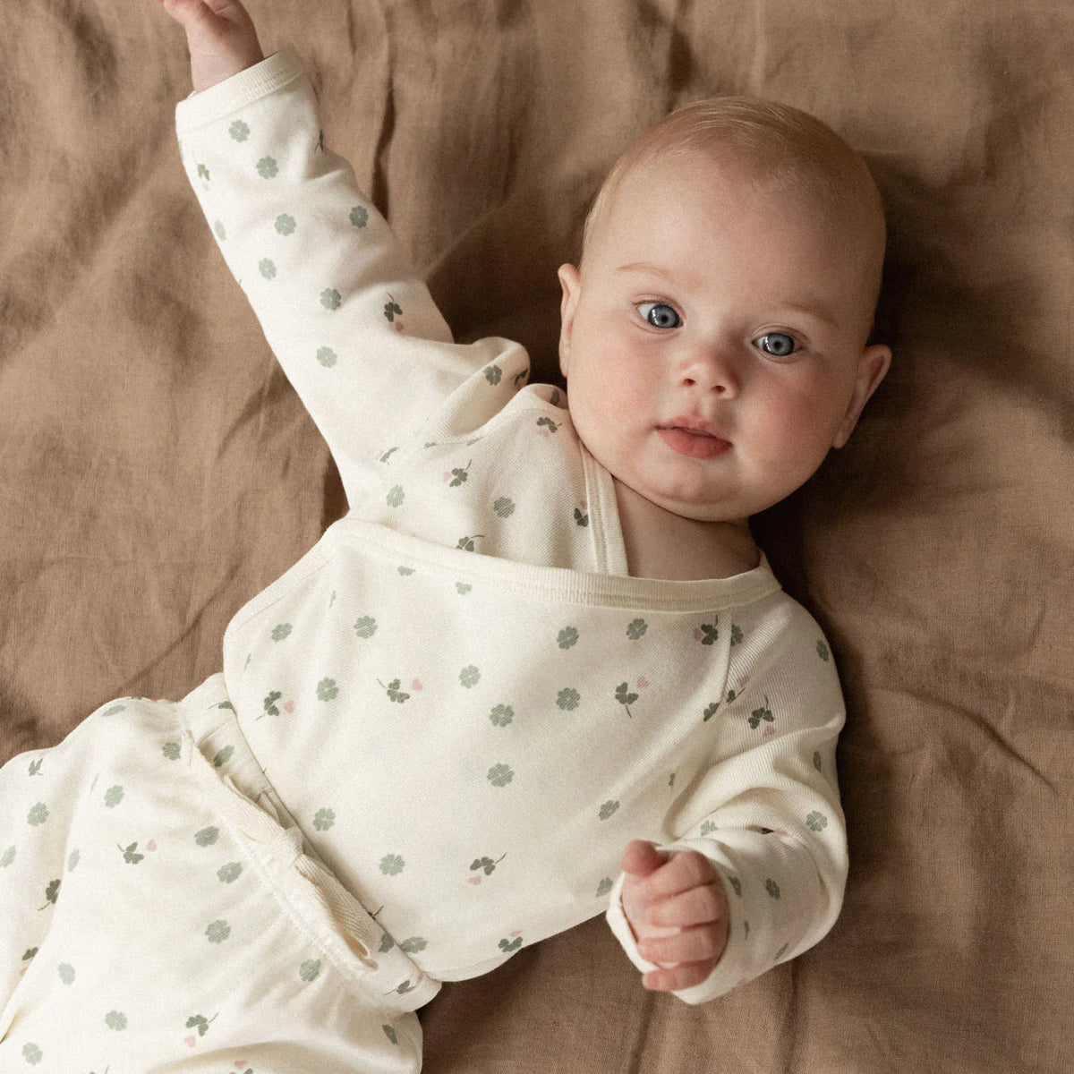 Footed Rompers - Lucky Print