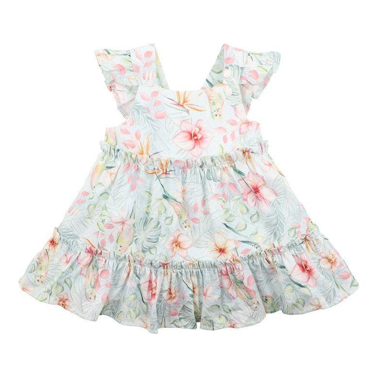 Budgie Blue Floral Dress