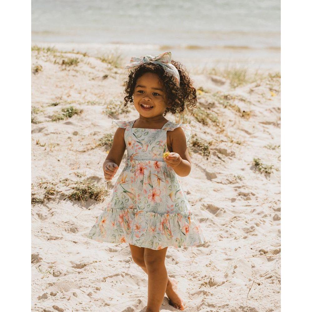 Budgie Blue Floral Dress