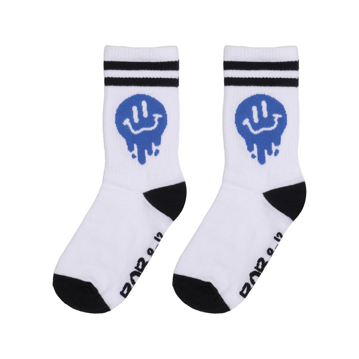 Drippin In Smiles White Skate Socks