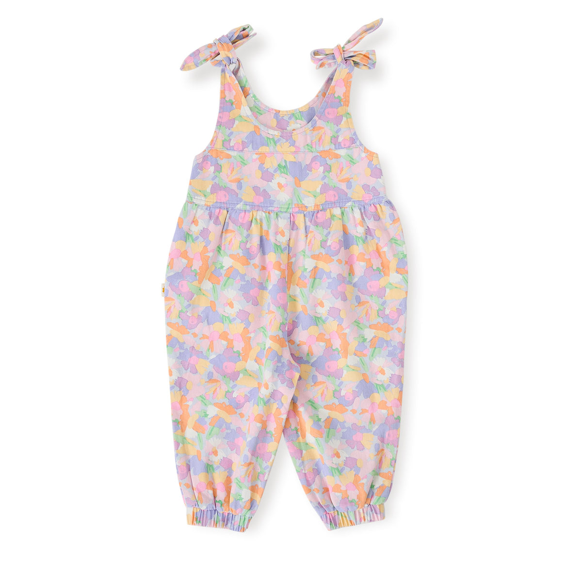Pastel Bouquet Tiffany Tie Overalls