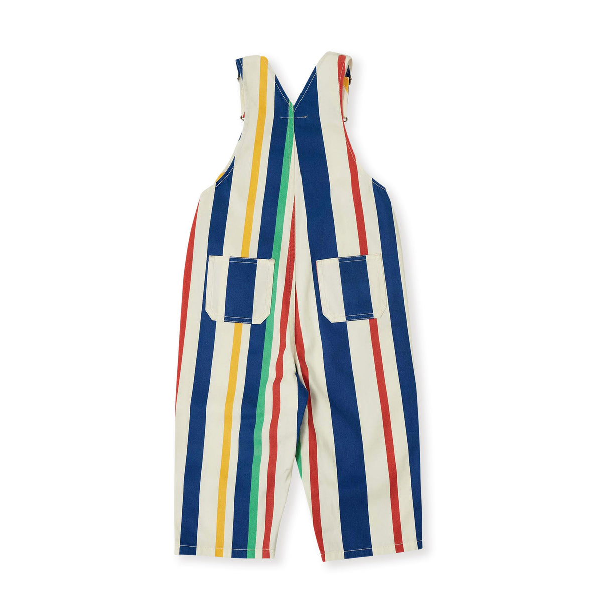 90'S Bold Stripe Austin Denim Overalls