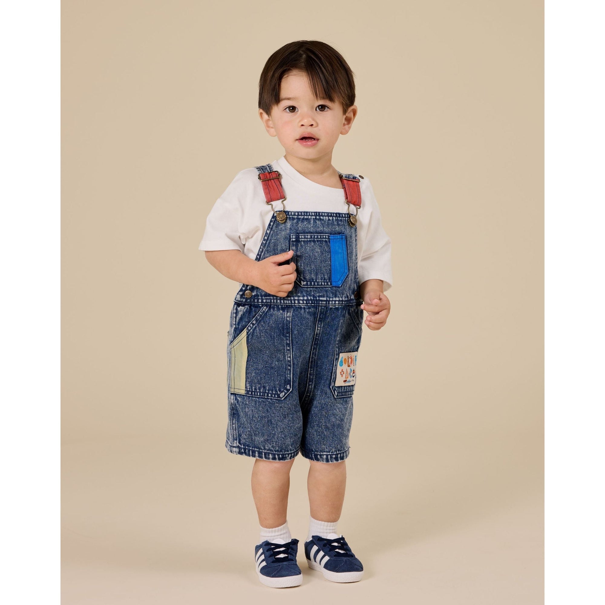 Primary Pop Burton Denim Overalls
