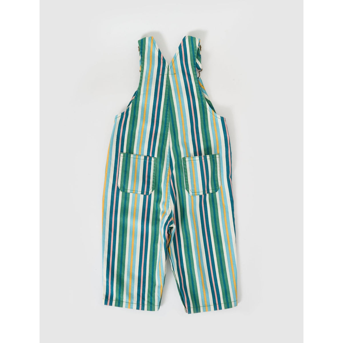 Austin Evergreen Stripe Denim Overalls